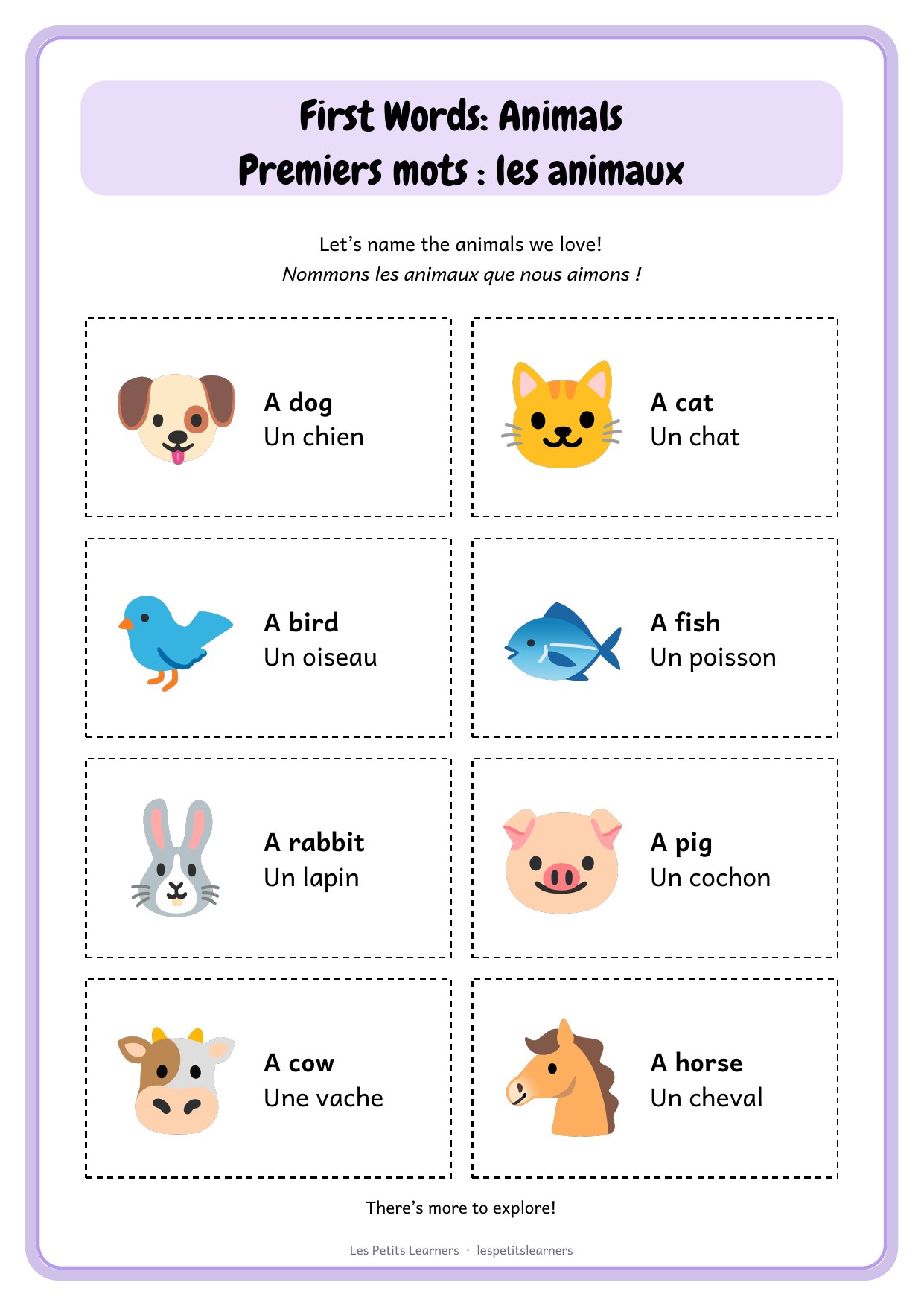 First Words: Animals