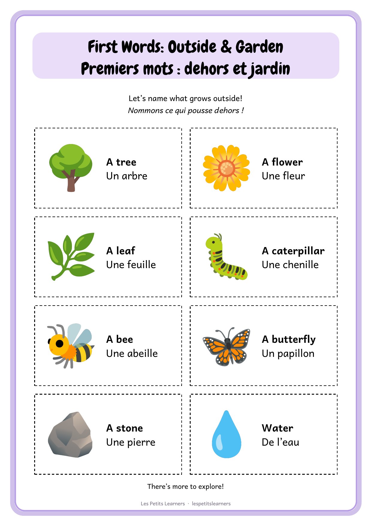 First Words: Outside & Garden