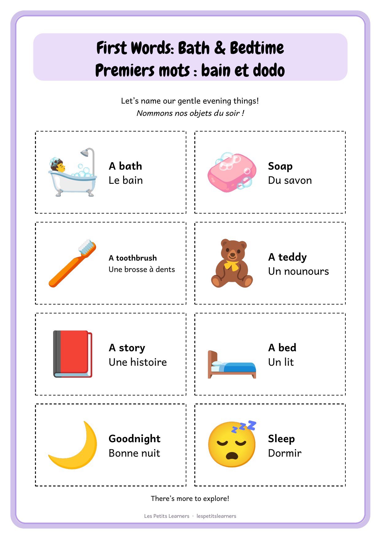 First Words: Bath & Bedtime