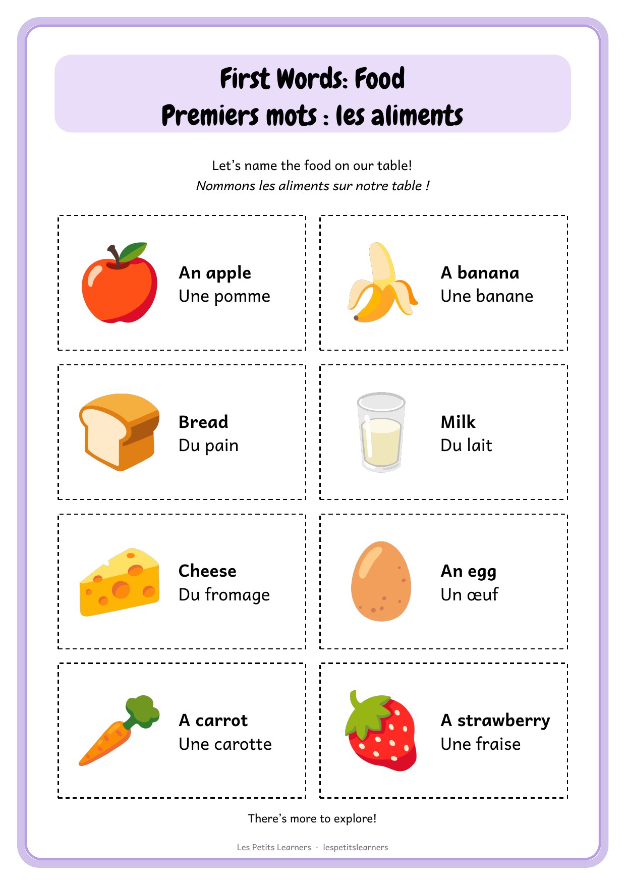 First Words: Food