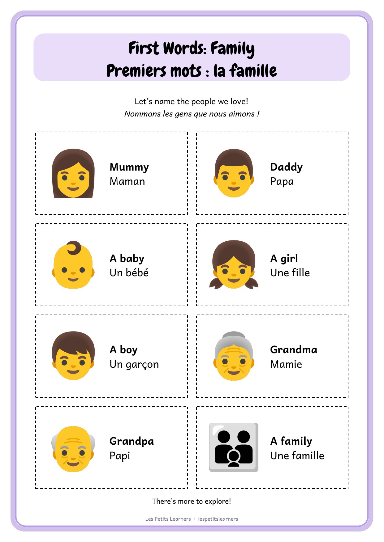 First Words: Family