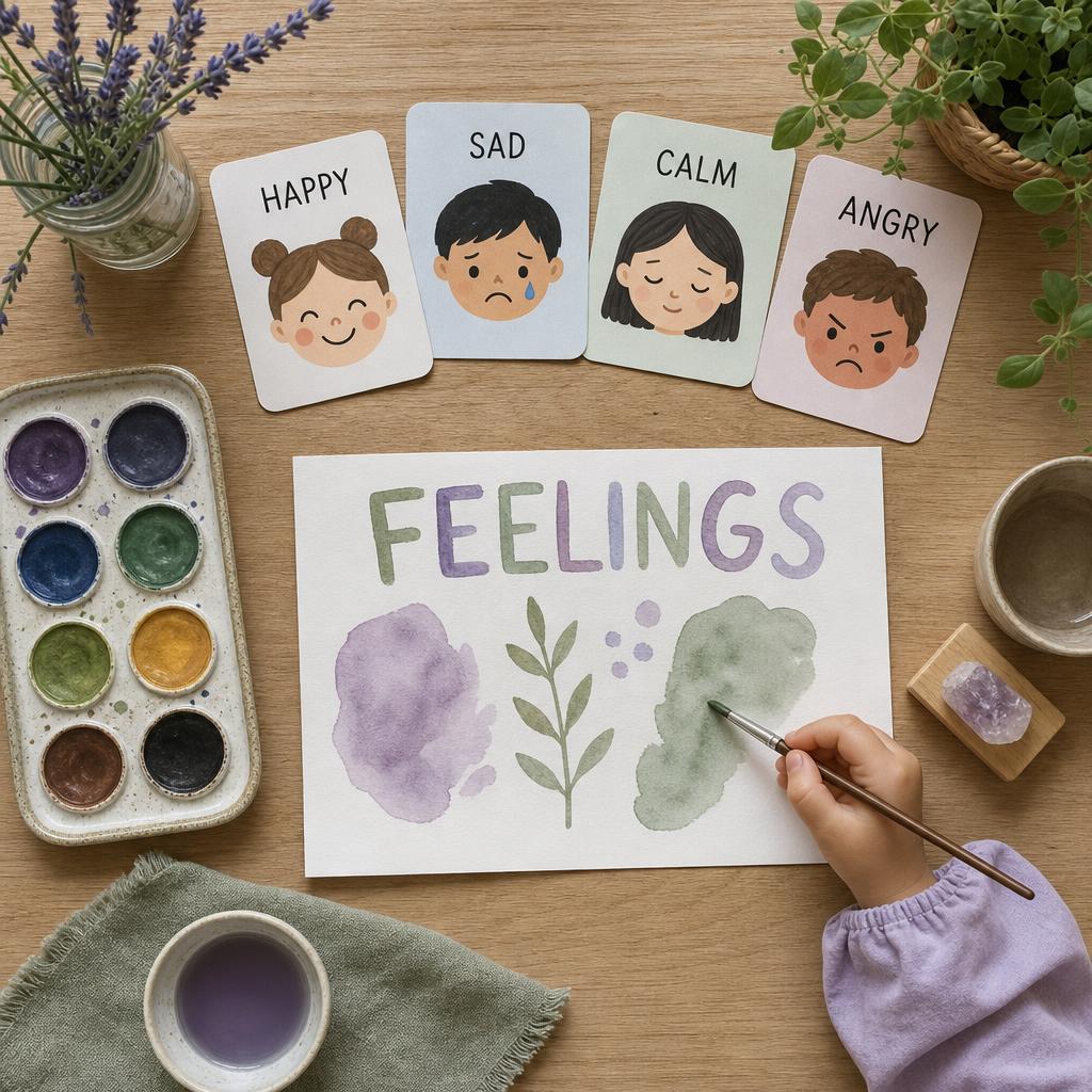 Painting emotions with watercolours — supporting social and emotional growth.